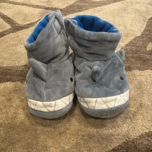 Gray Shark Kids Slippers